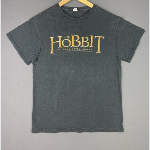 Vintage Y2K Lord Of The Rings The Hobbit Movie Promo Shirt Book Journey Medium - Picture 1 of 7